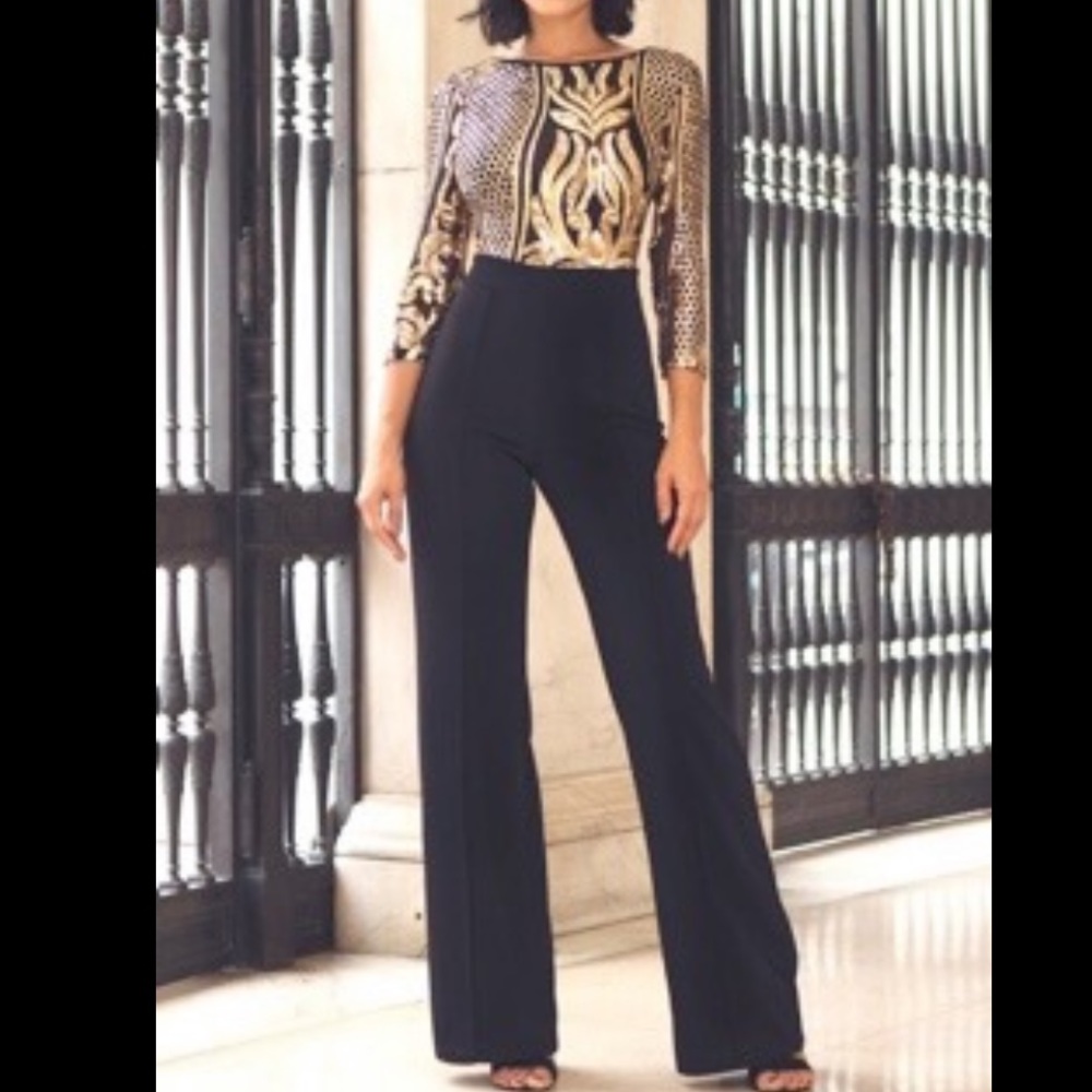Black & Gold Jumpsuit